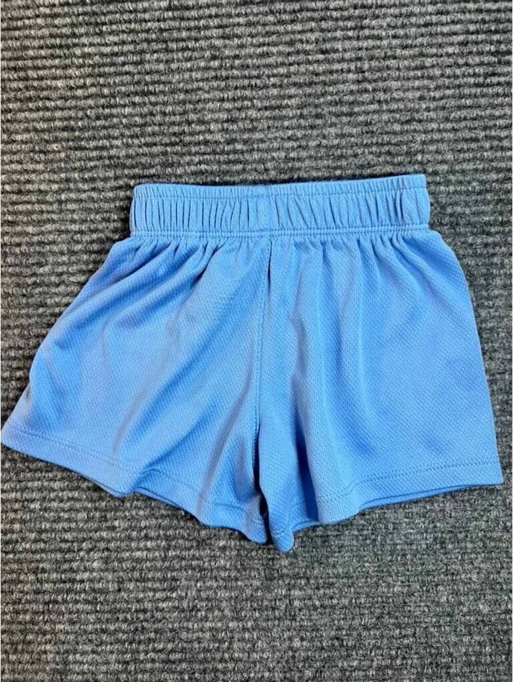 Nike Baby Boy 12M Blue Shorts and Multicolor Logo Baby Blue T-Shirt Set